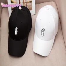 Unisex Spring Summer Baseball Cap Gestures Embroidered Dad Hat Hip Hop Cap Rapper Snapback Hats for Men Women Cotton Breathable