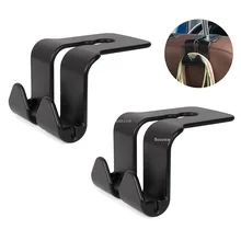 Universal Car Headrest Hanger Hook Multifunction Seat Back Phone Holder Handbag Purse Hanger Fastener Clip Car Accessories