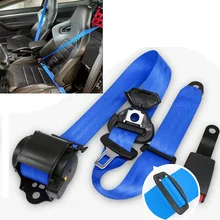 Universal Three-point Automatic Seat Belt For Car Stopper Spacing Limit Buckle Clip Retainer Adjustable Seat Belt with Cam Lock
