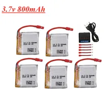 Upgrade 3.7V 800mAh lipo battery and charger for SYMA X21 X21W x26 X26A RC quadcopter spare parts 3.7V 902830 battery