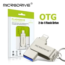 Usb 3.0 Flash Drive for iPhone with 2 in 1 USB-A to lightning interface usb3.0 pendrive for Iphone7/8//11/12/13 /14/ for Ipad