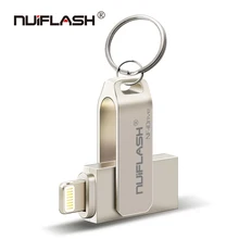 Usb Flash Drive For iPhone 6/6s/6Plus/7/7Plus/8/X Usb/Otg/Lightning 2 in 1 Pen Drive For iOS External Storage Devices