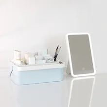 Use Makeup Mirror Accept Cassette Tape Makeup The Mirror Lamp Portable Makeup Box Accept Dresser Skin Care Products Accept Box