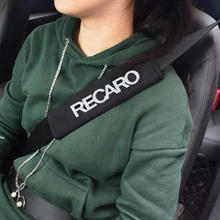 VEHICAR RECARO 2PCS Cars Seat Belt Cover Shoulder Protector Vehicle DIY Kids Care Seatbelt Pad Car Relax Accessories