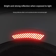 VITCOCO Car Reflective Stickers Diamond Class Reflective Stickers Wheel Eyebrows Rear View Mirror Anti-collision Warning Sticker
