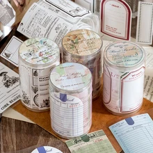 Vintage Bill Border Masking Washi Tape Simple Writeable Handbook Decorative Adhesive Tape Diy Scrapbooking Sticker Label