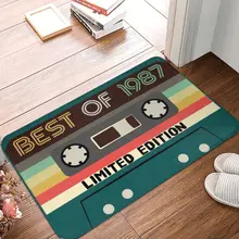 Vintage Cassette Tape Doormat Rug carpet Mat Footpad Polyester Anti-slip Antiwear Entrance Kitchen Bedroom balcony toilet