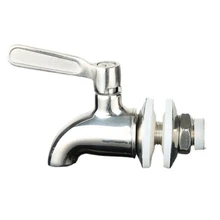W3JA Coffee Barrel Faucet  16MM 5/8Inch Opening Replacement Spigot Polished Surfaces