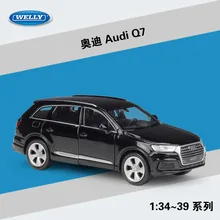 WELLY 1:36 Audi Q7 Q3 Alloy Pull back Toys Car Model Vehicles