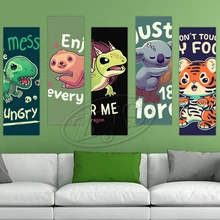 Wallpaper PVC Prints Paintings Wall Artwork Geekydog Poster Self-adhesive Animal Pictures For Living Room DIY Mural Home Decor
