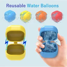 Water Bomb Ball Square Splash Balls Reusable Ball Outdoor Pool Beach Play Toy Party Water Fight Game Summer  jouet exterieur