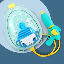 Water Gun Backpack for Kids Beach Games Cute Cartoon Animal Summer Outdoor Toys Large Capacity Water Jet Gun Beach Toys Water