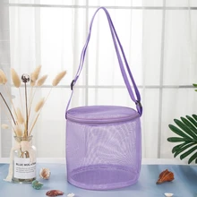 Waterproof Bucket Bag Summer Water Play Shoulder Bag w/ Adjustable & Hangable Strap Children Bathing Swimming Accessory QX2D