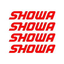 Waterproof and Sunscreen PVD RED SHOWA Sticker Die Cut Decal Self Adhesive Vinyl High Quality JDM A4 Q3 Auto Decoration