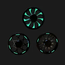 Wheels Fidget Spinner Edc Campus Toy Equipped with Luminous Metal Finger Gyro for College Adults Stress Relief  Figet Spinner