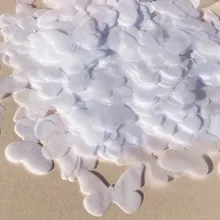 White butterflies wedding confetti Eco friendly Biodegradable Throwing Butterfly Tissue Paper Confetti