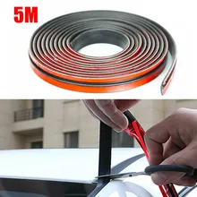 Windshield Car Sealing Strip 1.4cmx5m Leakproof Protector Rear Window Waterproof 5M Dustproof Edge Roof Rubber