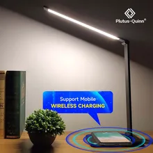 Wireless Charging Led Desk Lamp USB Rechargeable Foldable Study Table Light Reading Eye Protection Bedside Bedroom Night Lamps