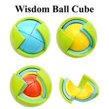 Wisdom Ball Cube Toys Adult Anti Stress 3D Intellect Puzzle Ball Children Science Educational Toy Kids Logical Training Gift
