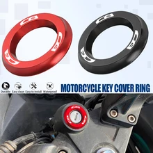 With Logo "CB"Ignition Switch Cover Key Ring CNC For Honda CB125R CB150R CB190R CB250R CB300R CB400 CB500X CB500R CB650F CB1100