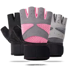 Women Gym Fitness Gloves Weight Lifting Exercise Yoga Bodybuilding Training Thin Breathable Non-slip Palm Pad Half Finger Gloves