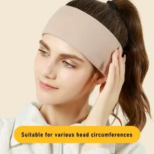 Women Yoga Hair Bands Sport Elastic Sweatband Outdoor Sports Sweat-absorbent Turban Head Wrap Windproof Warm Headbands