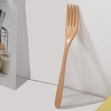Wooden Fork Bamboo Kitchen Tools Outdoor Portable Wooden Dinnerware Wooden Spoon Fork Bamboo Kitchen Utensil Tools Hot Sale 2022