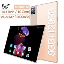 World Premiere  10.1 inch Tablet PC Android 12 Unisoc T610 2K Screen  8GB RAM 128GB ROM 5G Lte PhoneTablets