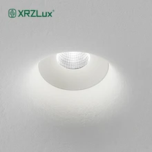 XRZLux Square Ceiling Recessed Spotlight 8W Borderless Gypsum Downlight Wall Washer Spotlight For Living room Bedroom Aisle