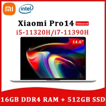 Xiaomi Mi Laptop Pro 14 intel Notebook 2022 New Enchanced Edition i7-11390H/i5-11320H 16GB 512GB SSD 120Hz 2.5K Screen Computer