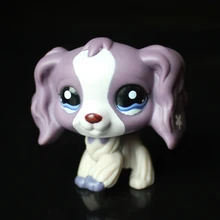 YASMINE Pet Shop Cocker Spaniel Dog Purple Gray Circle Eyes LPS #1209