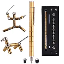 YISHIDANY Decompression Magnetic Metal Toy Pen Magnetic Metal Multifunctional Fidget Pen Gift Magnet Writing Pressure Pen