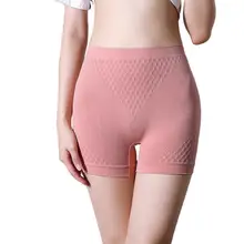 Yoga Shorts Women Underpants Higt Waist Sweat Absorption Elastic Moisture-wicking Lady Underwear Panties Skinny Shorts Fitness