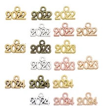 YuenZ Letter Charms 30pcs/bag 2023 2022 2024 Year Pendants DIY Jewelry Making Findings DIY Handmade Craft 13x9mm S107