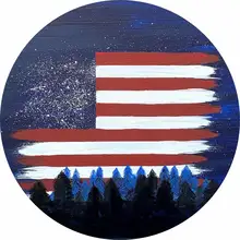 american flag night sky spare tire cover auto parts tire protector