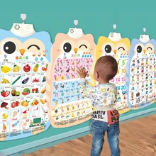 baby enlightenment early education Pinyin wall chart sound electronic painting learning alphabet point reading children toy girl