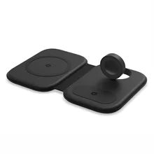 dfgfg Folding Magnetic 3-in-1 wireless Charger 15W fast charging for Qi phone /iWatch/TWS    The headset