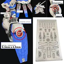 for RG 1/144 Hi-Nu v Model Metal Details Add-on Part Set w/ Etch+Decal RX-93-v2
