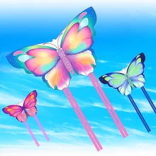 free shipping children kites dream butterfly kite with handle line ripstop nylon kite toys flying