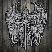 military generals with sword Embroideried Patch Ancient Guardian Badges for Clothes Jackets Shirts Ironing Sewing DIY Decorative