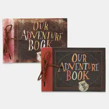 unique photo album DIY Album Paste Vintage Tether Album Our Adventure Book Up Family Scrapbook Photo Album